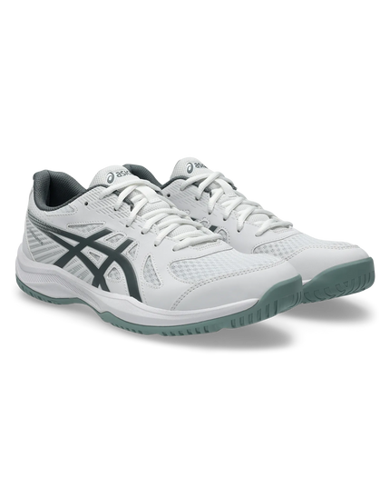 Asics Upcourt 6 white / steel grey angle 1