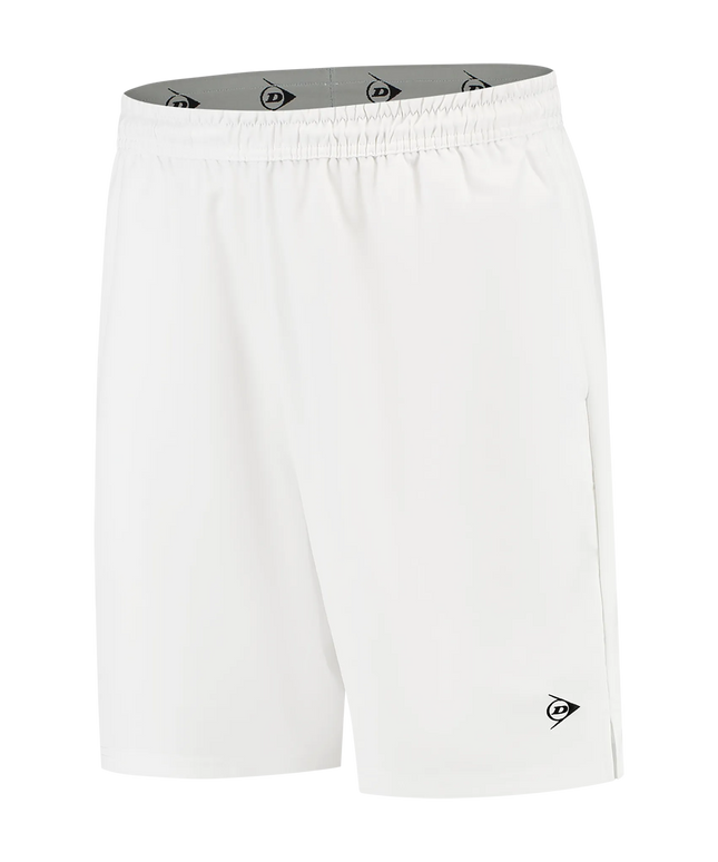 Dunlop Club Mens Woven Shorts 7 Inch white front