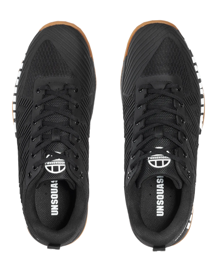 UNSQUASHABLE FAST-TEC PRO Squash Shoe black top view