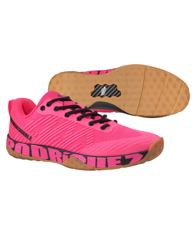 UNSQUASHABLE MIGUEL RODRÍGUEZ SPEZIAL Squash Shoe pink angle